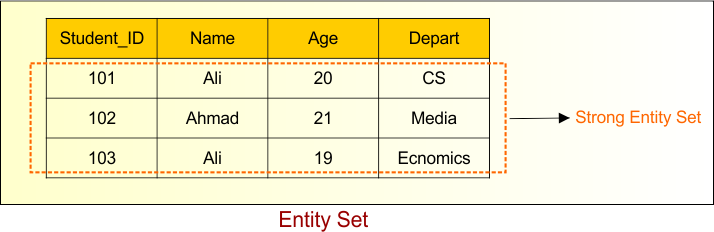 Entity in ER Model - Entity Set