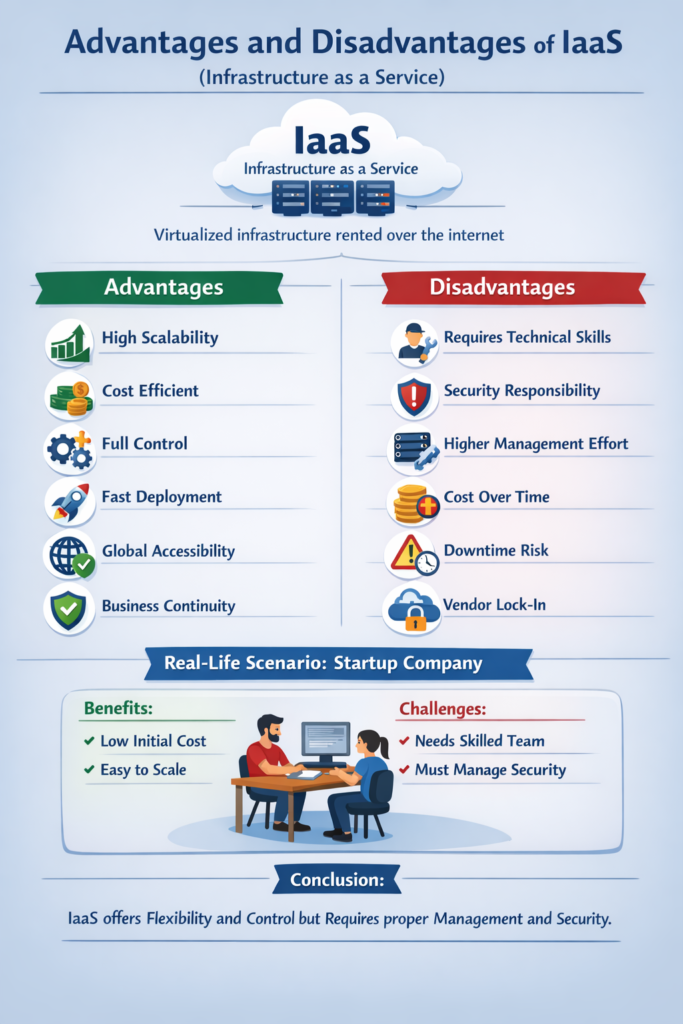 Advantages and Disadvantages of Infrastructure as a Service (IaaS)