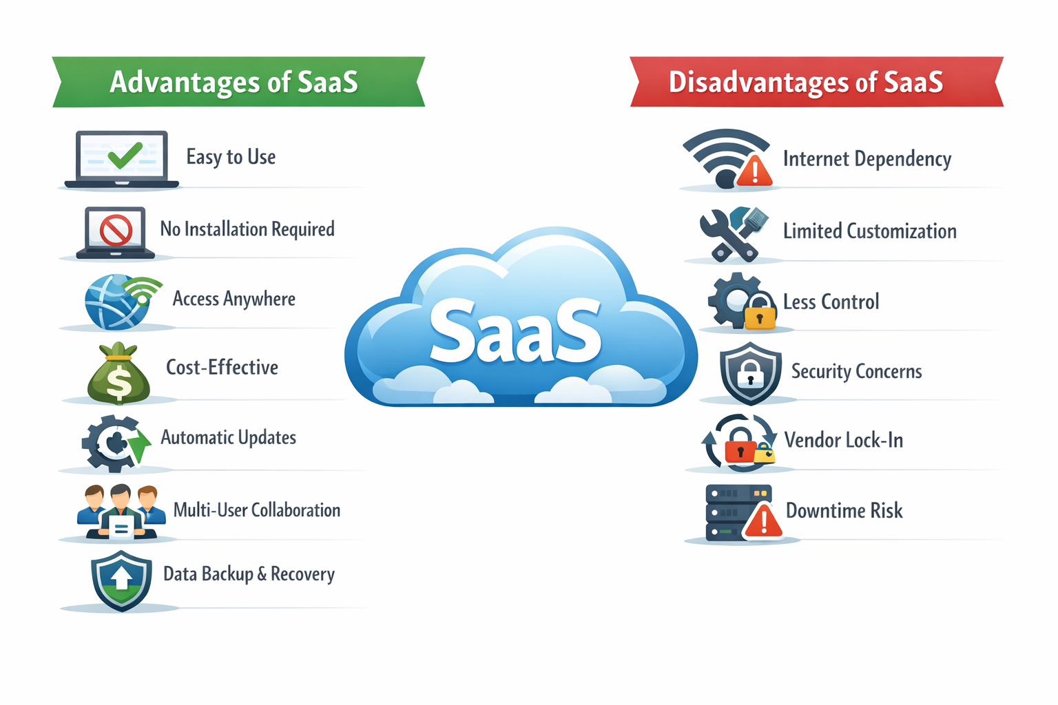 Advantages and Disadvantages of Software as a Service
