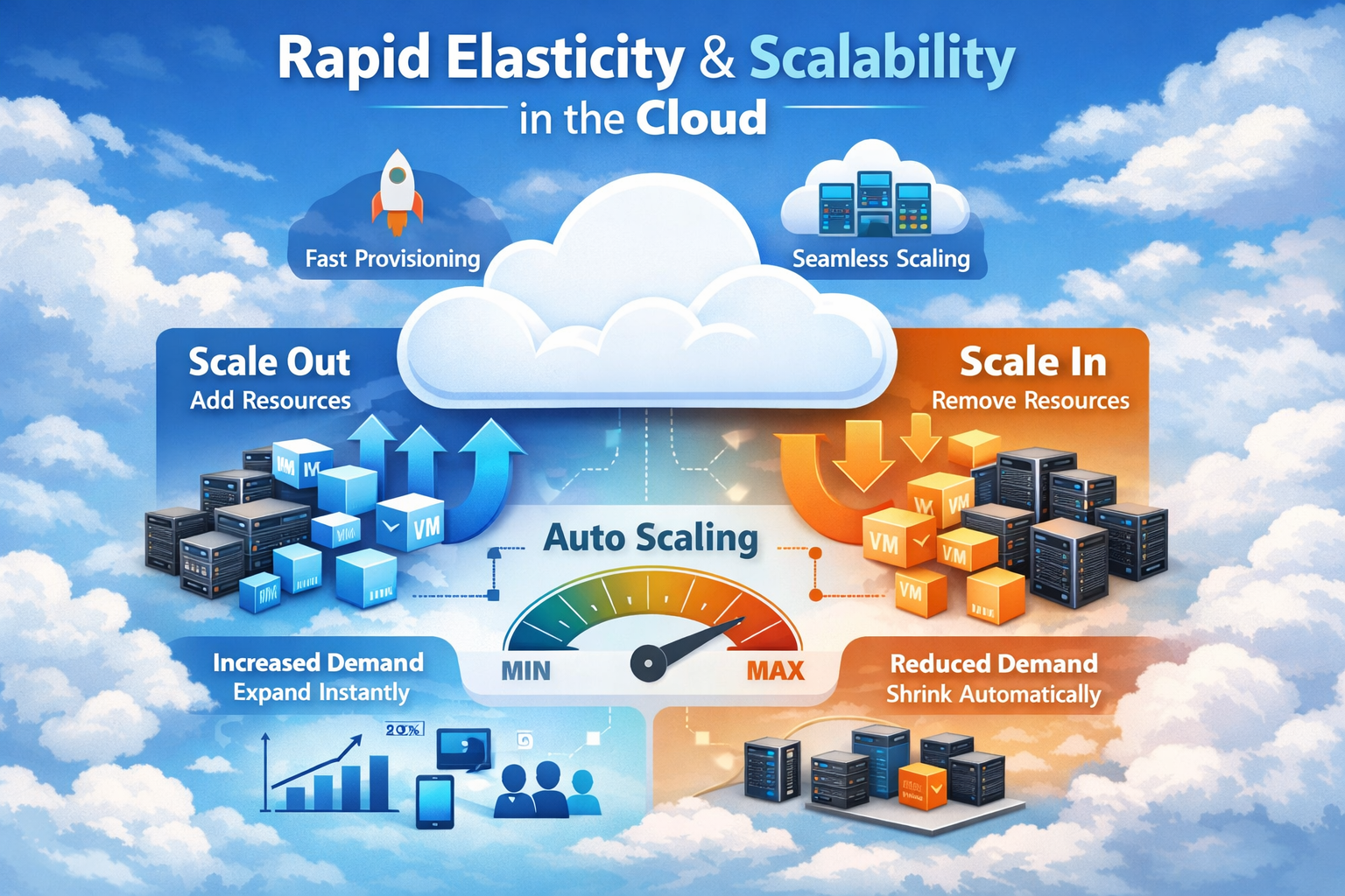 Cloud scalability and elasticity