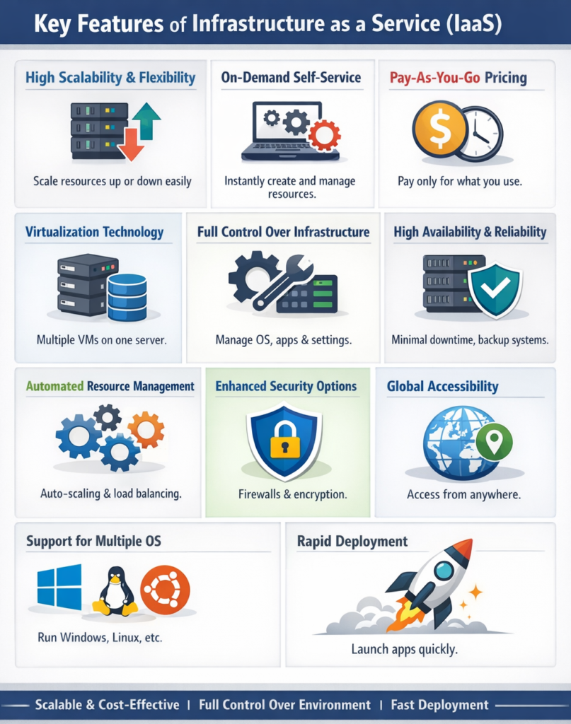 Key Features of Infrastructure as a Service (IaaS)
