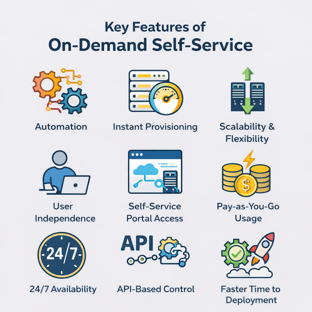 Key features of on-demand self-service