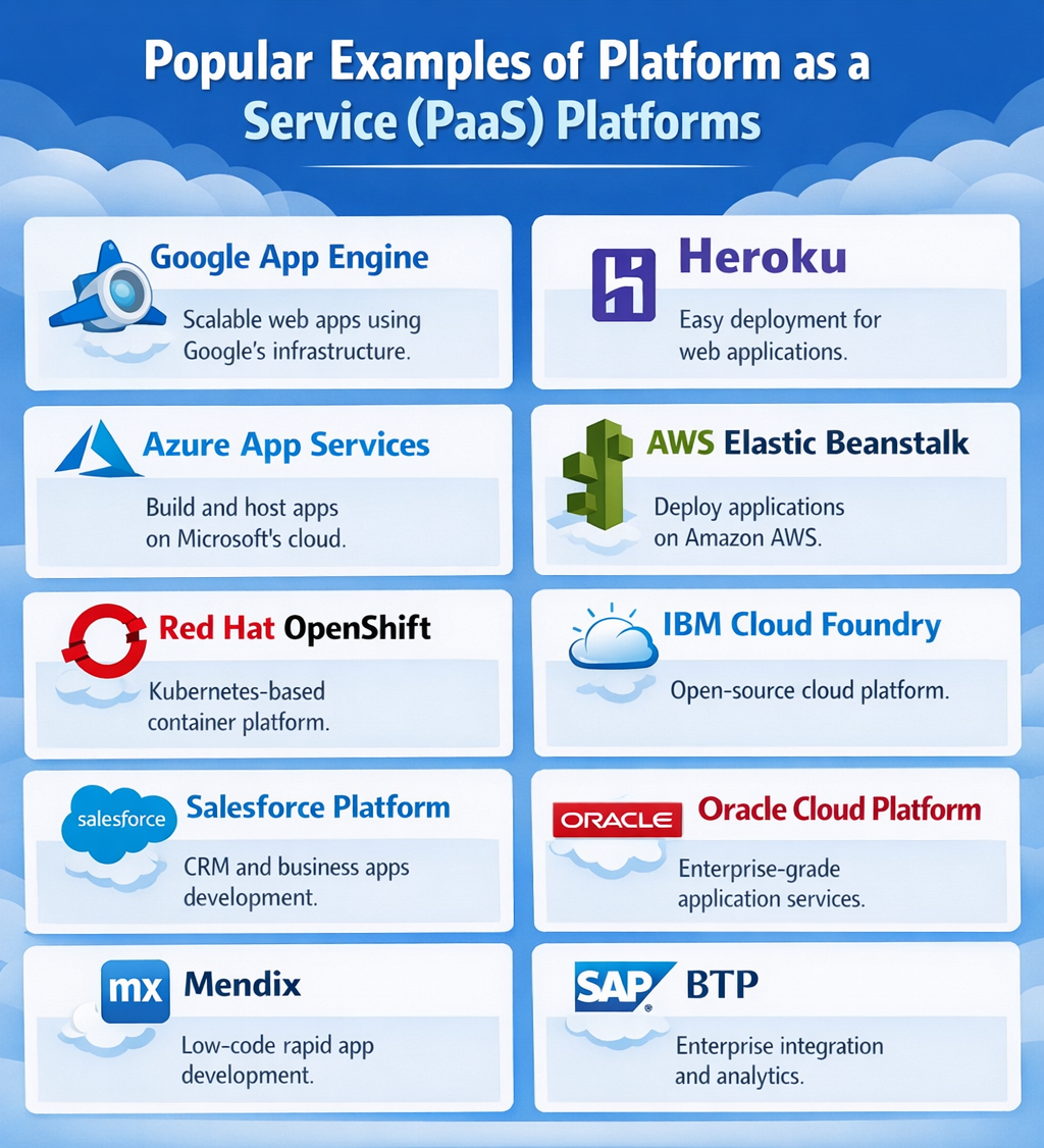 Popular Examples of PaaS Platforms » CS Taleem