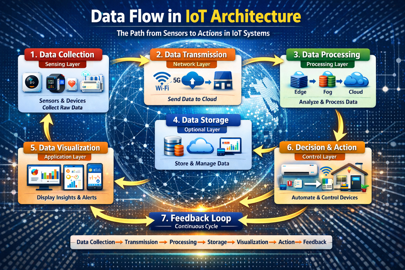 Data Flow in IoT Architecture 
