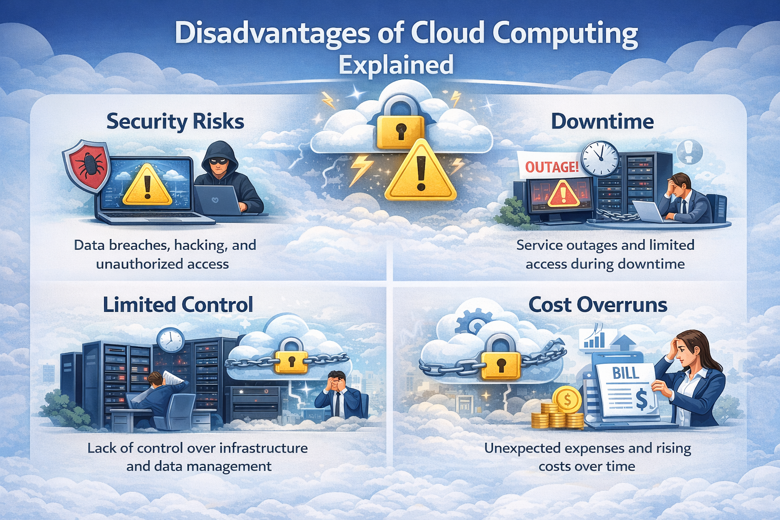 Disadvantages of Cloud Computing Explained