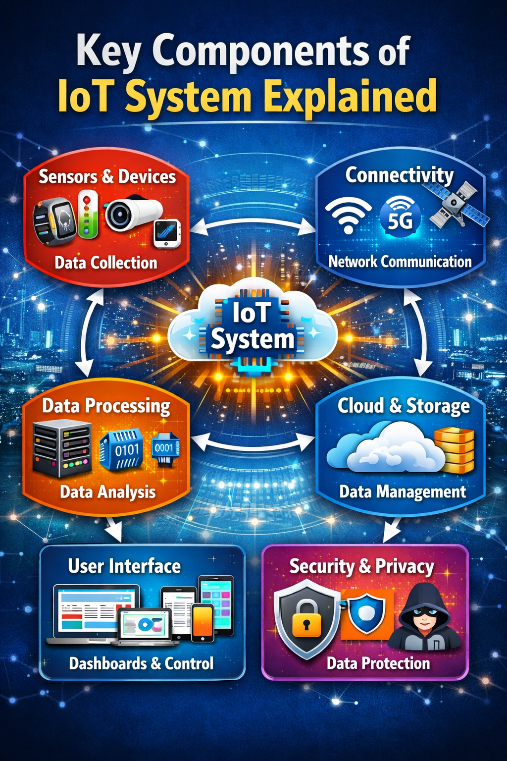 Exploring key components of IoT system