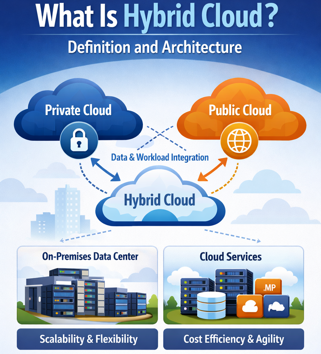 Hybrid cloud architecture explained visually