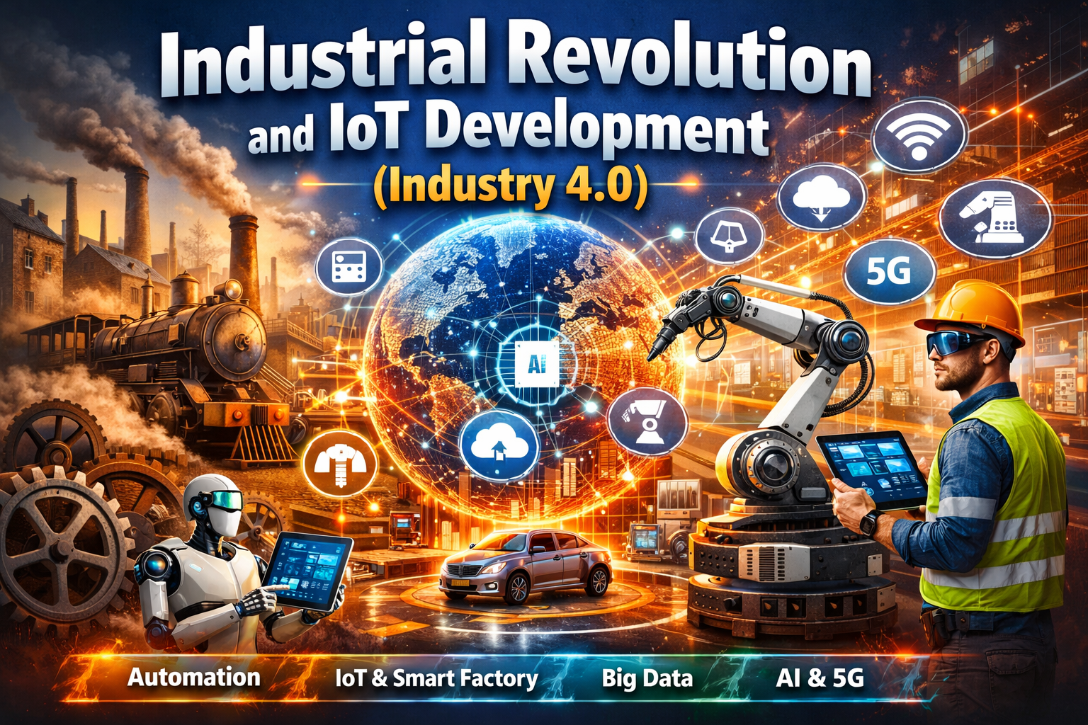 Industry revolution to smart factories