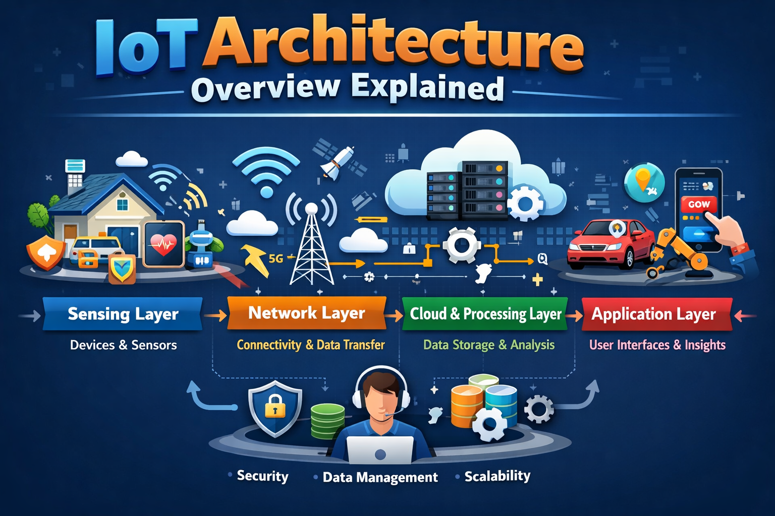 IoT architecture layers overview
