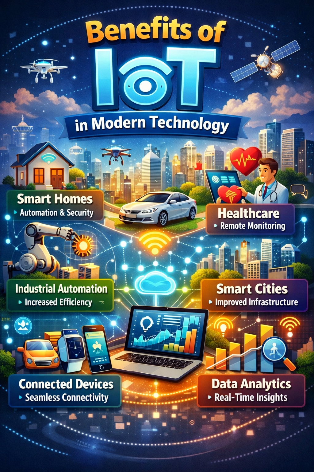 IoT benefits in modern tech