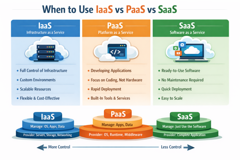 When to Use IaaS vs PaaS vs SaaS » CS Taleem