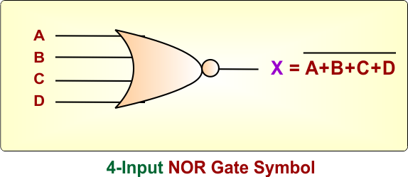 4-Input NOR Gate Using Three 2-Input NOR Gates