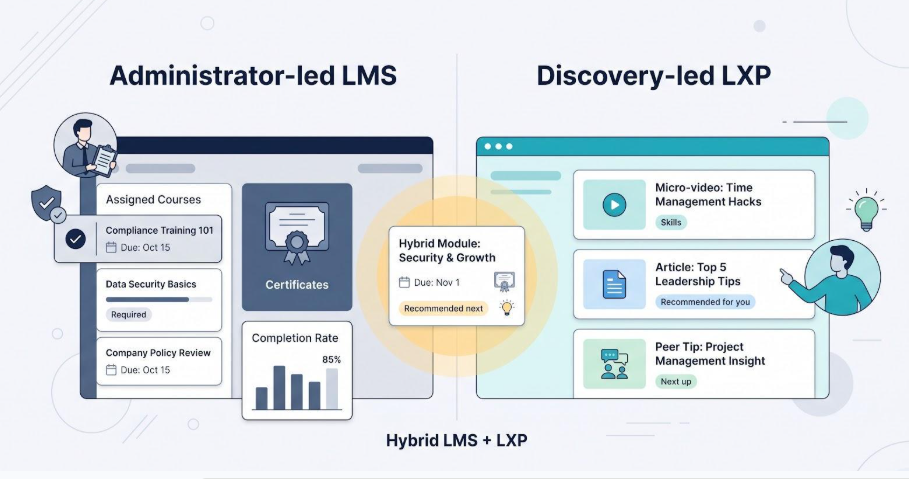LMS vs LXP in 60 seconds
