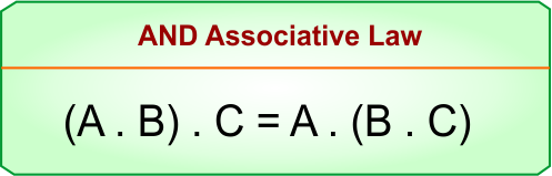 Associative Law in Boolean Algebra - AND Associative Law